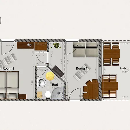 Haus Alpenblick Moelltal Penzion 3*