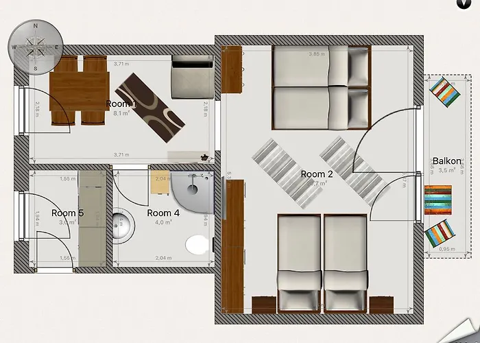 בית הארחה Haus Alpenblick Moelltal פלאטלאך